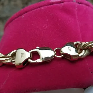 Custom clasp from J.E.S. as it it much more durable and thicker then all those out there! Quality is not compromised by AWESOME prices!