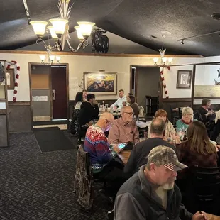 One of the dining areas