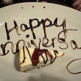 Dessert for our anniversary