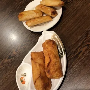 Vegetarian Vegetable Fried Egg Rolls and Jackfruit and Banana Egg Roll
