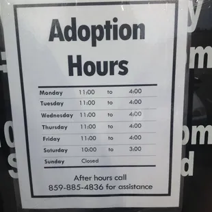 New hours.