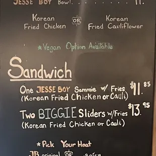 Menu as of February 2024 (p. 3)