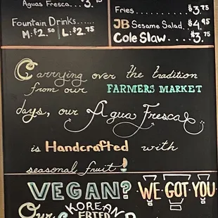 Menu as of September 2023 (p. 4)