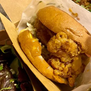 JB Spicy Korean Fried Chicken Sammie &amp; One Side