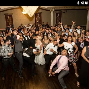 This picture is just a little glimpse of how much fun we all had at our wedding!!! Thanks to our AMAZING dj Fernando!!!