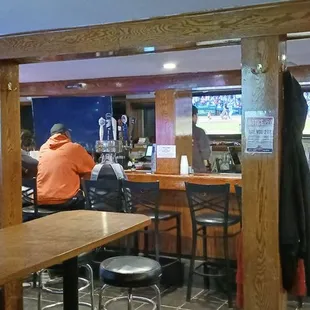 Main bar area when you enter the establishment