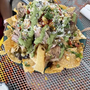 Carnitas nachos