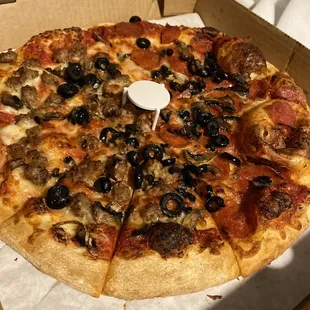 a pizza in a box
