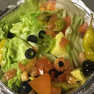 Pretty empty container, small quantity even for a side salad