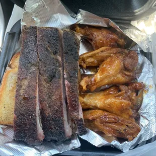 Rib and wings combo
