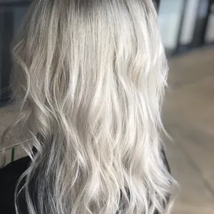 Icey cool blonde on level 2 hair