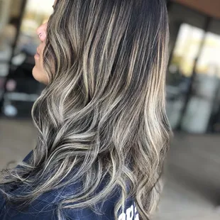Deepen and warmed up her old balayage for the winter