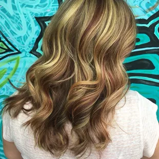 Blonde-reddish combo