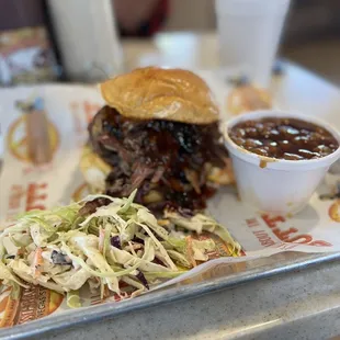 We Pork'd in Vegas 6oz &amp; beans / coleslaw on the side