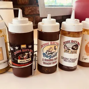 Gooooood Sauces at each table