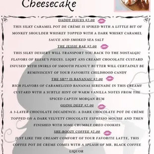 Luscious Batter Menu