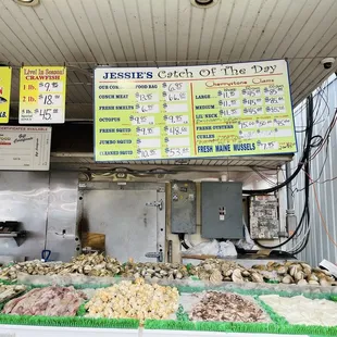 Shellfish selections