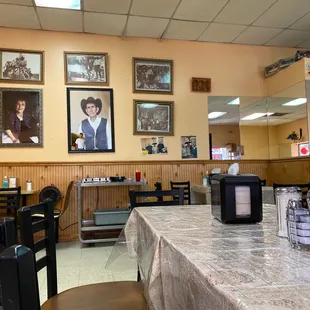 the interior of the restaurant