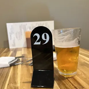Table number