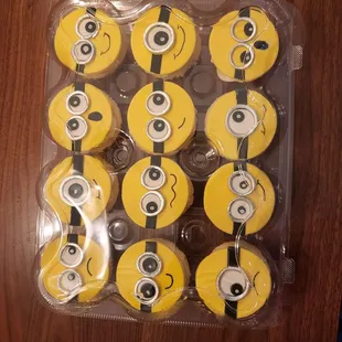 Peanut Free Minion Cupcakes