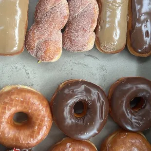a variety of donuts