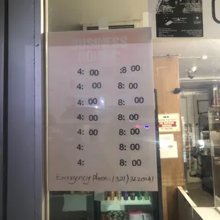 It clearly states their closing time is 8pm.