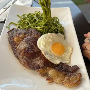 a plate of food on a table