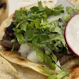 a plate of tacos