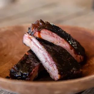 Glazed St. Louis ribs