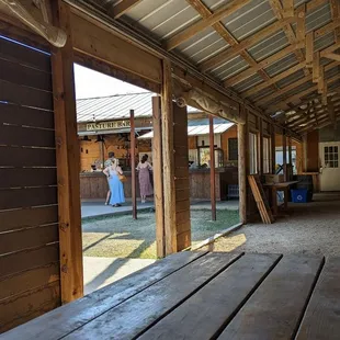 the inside of the building