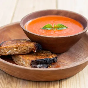 Grilled cheese sandwich and smoked Tomato soup special
