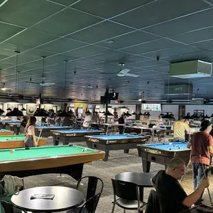 Lots of tables and dart boards!!