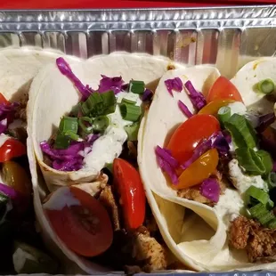 Smoked pork tacos