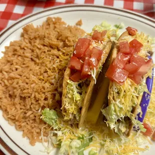 Ground beef crispy tacos