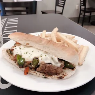Pilots Philly Cheese Steak Sandwich