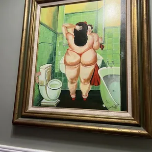 This painting in her bathroom made my day