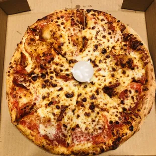 a pizza in a box