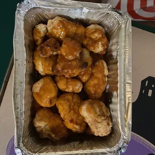 Mango habanero boneless wings