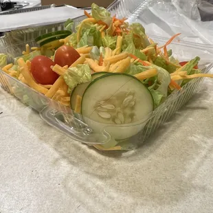 Hair in salad