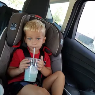 My grandson loves the cotton candy frappe, too bad he used the last bit today.