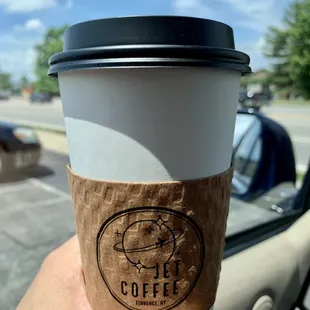 Latte with almond milk