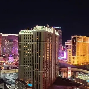 Strip view from a 26th floor balcony