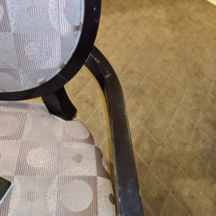 Heavily worn furniture