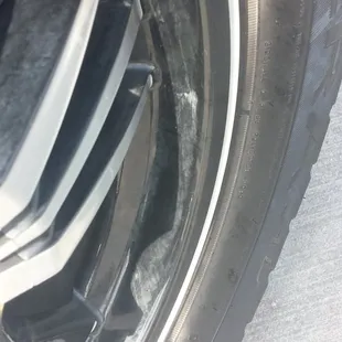 Dirty post wash rims