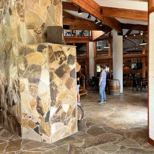 Looking out from the coffee shop