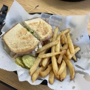 My lunch...the gobbler. Turkey, bacon, cheese, lettuce, tomato, and mayo on sourdough