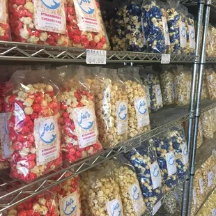 Our selection of well over 50 plus flavors if sweet, savory, and premium popcorn is sure to satisfy any and everyone's tastes!