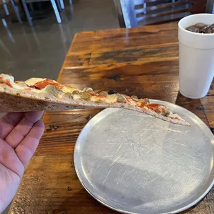 Slice of pepperoni &amp; sausage