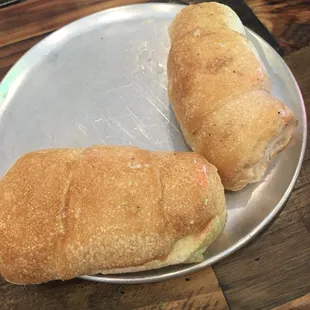 The crazy delicious bread served with each dish! It was soft and tasty.