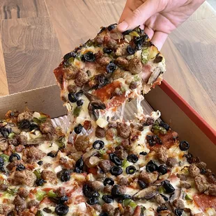 pizza, food